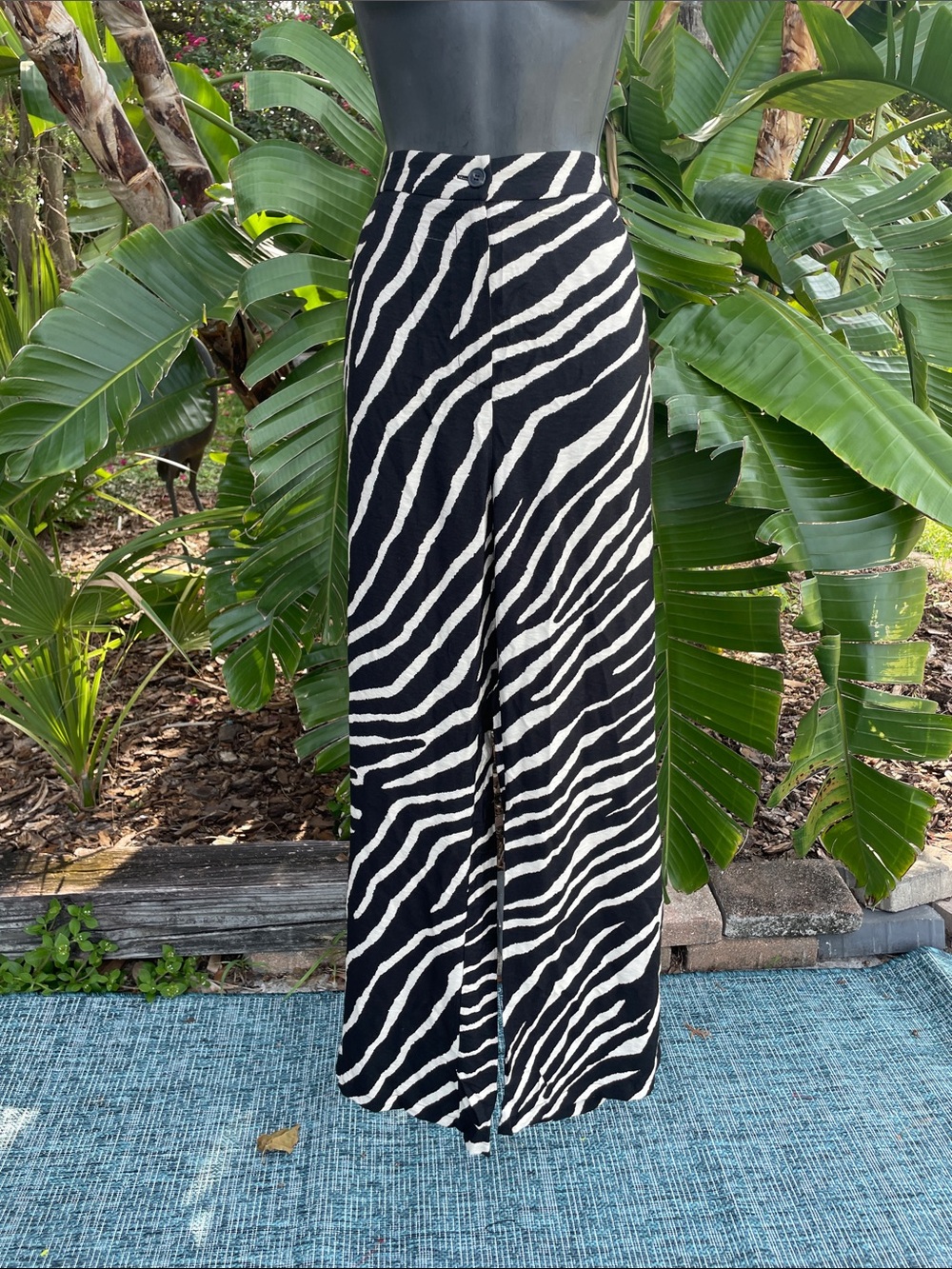 zebra print wide leg pants by sincerely jewels